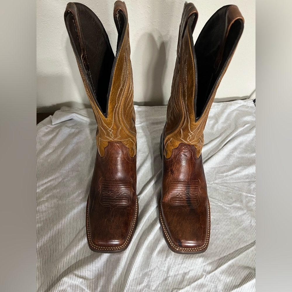 Ariat Hookin Horns boots, barely worn. $260 new. Men’s 9.5D